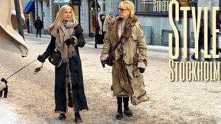 Snow in Stockholm at -5°C ️| What People Wear | Street Style