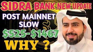 Sidra Bank New Update | Why Sidra Bank’s Post Mainnet Launch Activities are Slow | Sidra Coin Price