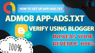 How to Verify app-ads.txt with Blogger | app-ads.txt file for blogger developer account