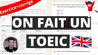 ENTRAINEMENT TOEIC 2024 : TEST+CORRIGE