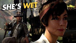 Indiana Jones Realistic Graphics made Gina's Clothes See through