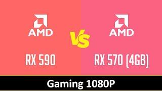 AMD Radeon RX 590 vs AMD Radeon RX 570 (4GB) - Gaming 1080P (Ryzen 9 5950X)