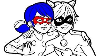 Dolls MIRACULOUS |  Ladybug and Cat Noir Coloring Леди Баг и Супер Кот