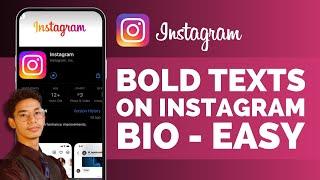 How To Bold Text On Instagram Bio !