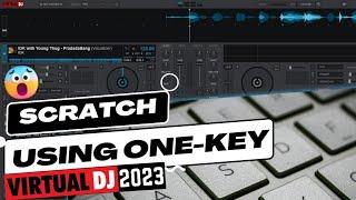 How to SCRATCH using 1 KEY on KEYBOARD - Virtual DJ SCRATCH DNA