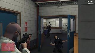 GTA 5 - Police Station Rampage + Ten Star Escape