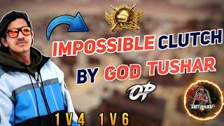 Impossible Clutches Of GODTUSHAR OP|Best Squad Clutches By GoDTushar |Pubg Lite 1v4 1v6 KnightGaming