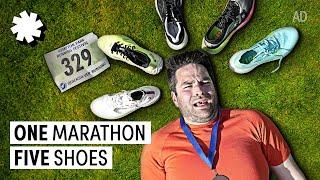 I Wore FIVE Different Running Shoes In ONE Marathon