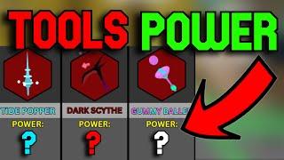 *ALL* Tools Power Comparison (Bee Swarm Simulator)