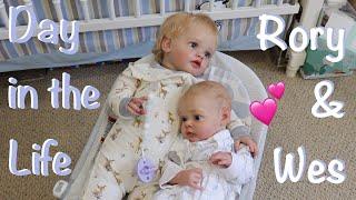 Day in the Life of Reborn Rory and Wesley | Kelli Maple