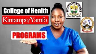 Health Programs at The Colleges of Health Kintampo & Yamfo.