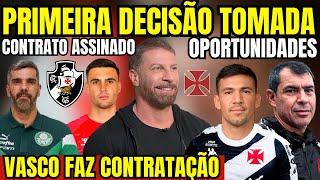 CONFIRMADO! PRIMEIRA DECISÃO TOMADA! VASCO FAZ CONTRATAÇÃO DE PROFISSIONAL EX-PALMEIRAS! NOTÍCIAS!