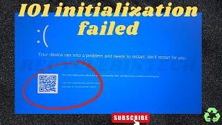 IO1 initialization failed blue screen error
