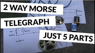 Electronics on the Floor: Five component two way morse telegraph