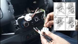 Rear view camera cable and rear speaker cable installation for MediaNav