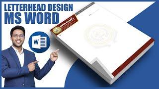 Letterpad/Letterhead Design in Microsoft Word 2024 || How to Design in Letterpad in Ms Word