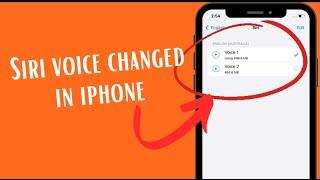 Siri voice changing in iPhone  in IOS 17 update