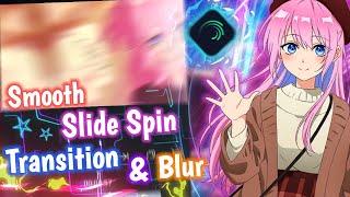 Tutorial Smooth Slide Spin Transition & Blur Effect || Alight Motion