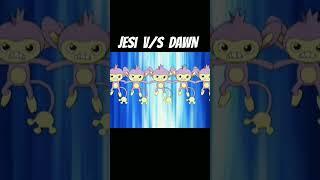 JESI V/S DAWN || POKEMON TVX || #pokemon #ash #jesi #dawn #animation #pikachu #action