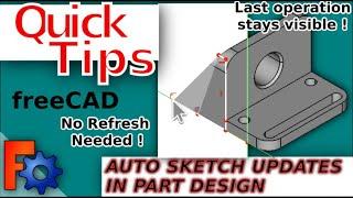 Automatic Operation Updates in FreeCAD: Two Sketcher Settings That Could Make Your Life Easier