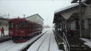 4K Cab view - Nagaragawa Railway Etsumi-Nan Line Hokunō to Mino-Ōta, Gifu Pref, Japan