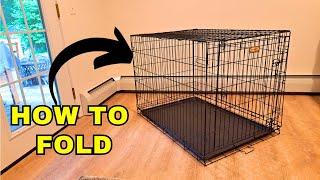 How to Fold a Metal Dog Crate