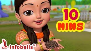 Chitti Chitti Miriyalu & Chitti Chilakamma Collection | Telugu Rhymes for Children | Infobells