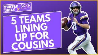 Minnesota Vikings have five teams to compete with to sign Kirk Cousins
