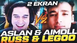 Russ & Legoo vs. aimDLL & AsLanM4shadoW ÇİFT EKRAN | Valorant Maç Özetleri #233