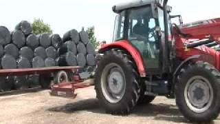 The Massey Ferguson 5455 in action