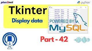 Connect MySQL Database with Tkinter | Python GUI Tutorial | #Python #Tkinter #PythonGUI