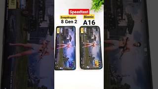 Snapdragon 8Gen 2 vs A16 Bionic Speedtest 