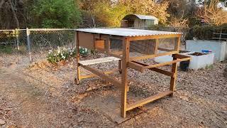 The ULTIMATE Coturnix Quail Cage - Made from pallet wood