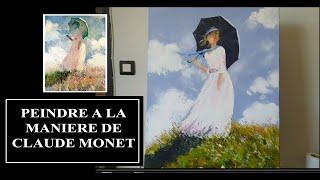 PEINDRE A LA MANIERE DE MONET par Nelly LESTRADE