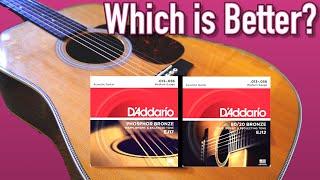 Acoustic String Comparison: 80/20 vs. Phosphor Bronze