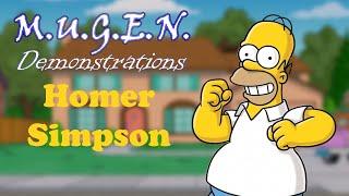 M.U.G.E.N Demonstrations - Homer Simpson (The 14th Doctor)