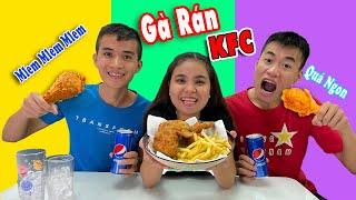 Thử Thách Làm Gà Rán KFC Vs Khoai Tây Chiên Tại Nhà... Và Kết Quả Ngon Quá Xá | Linh Nhi Family