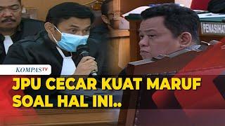 [FULL] Jaksa Penuntut Umum Cecar Soal Hal Ini ke Kuat Maruf di Sidang Sambo