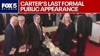 Jimmy Carter's last public appearance | FOX 5 News