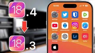 How to Downgrade iOS 18.4 to iOS 18.3