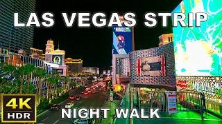 [4K HDR] Las Vegas Strip Night Walking Tour | Oct 2023 | Las Vegas, Nevada