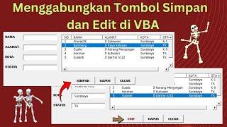 Membuat Form Input Data dan Tombol Simpan di VBA Excel | Menggabungkan Tombol Simpan dan Edit