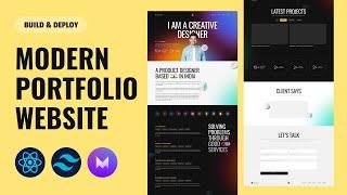 Build & Deploy Modern Portfolio Website with React, Tailwind & Framer Motion
