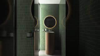 Interior 3D Animation - Emerald Bathroom | 3ds Max + Corona Renderer