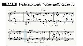 Valzer della Ginestra.  Piano Instrumental, Music by Federico Berti