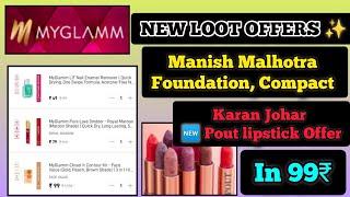 Manish Malhotra Foundation 99₹|Karan Johar  PoutOffer|Myglamm New LooT Offers #lootoffer #viral