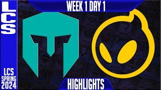 DIG vs IMT Highlights | LEC Winter 2024 Week 1 Day 1 | Dignitas vs Immortals