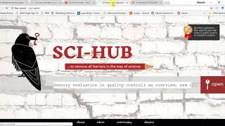 SCI-HUB NEW link for Downloading FREE Research papers 2018 September working