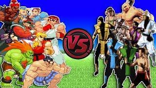 Street Fighter VS Mortal Kombat! Sprite Animation