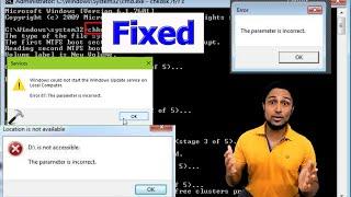 The parameter is incorrect. Error | How To Fix